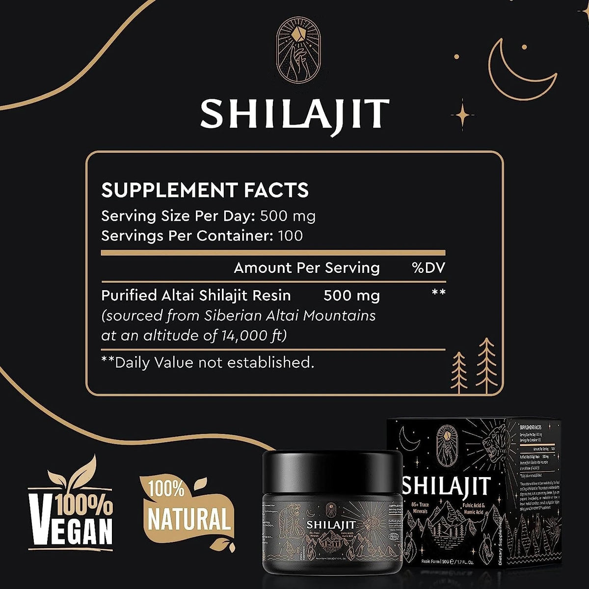 Natural Shilajit Resin 50g